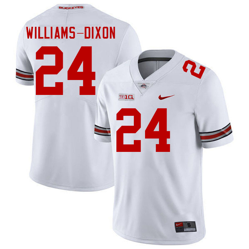 Men #24 Sam Williams-Dixon Ohio State Buckeyes College Football Jerseys Stitched-White